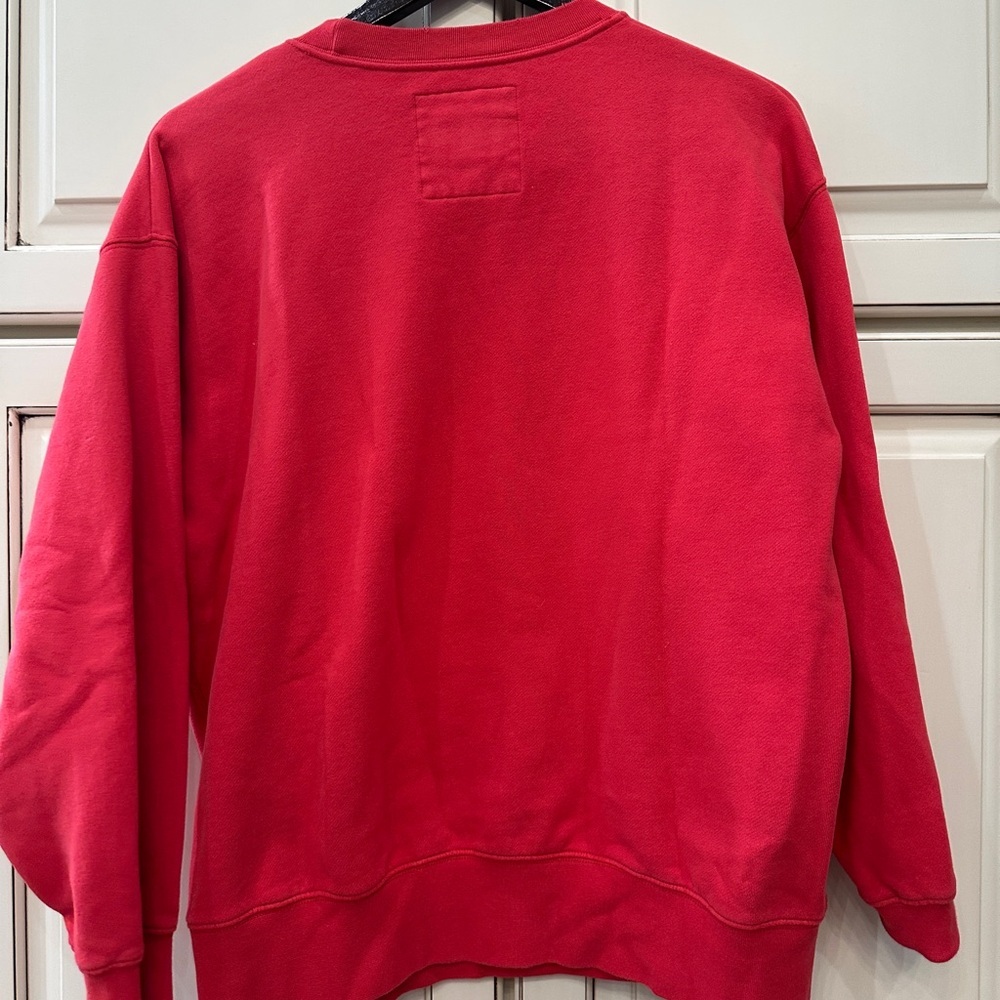 Women's American Eagle Outfitters Bold Red Crewneck Sweater - Picture 3 of 4